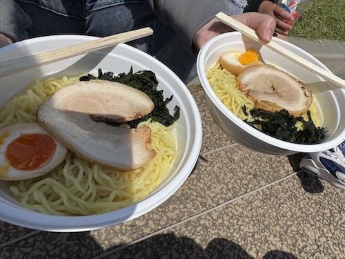 「堀江東部暁会」浦安ベカ塩ラーメン（冷やし）