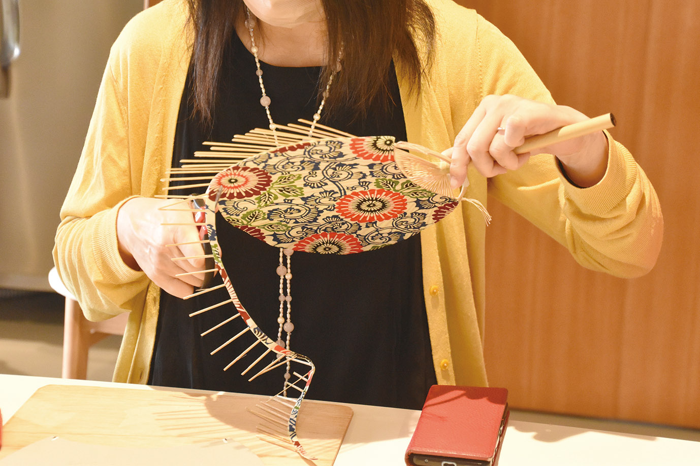 房州うちわ作り　ホテルオークラ東京ベイ