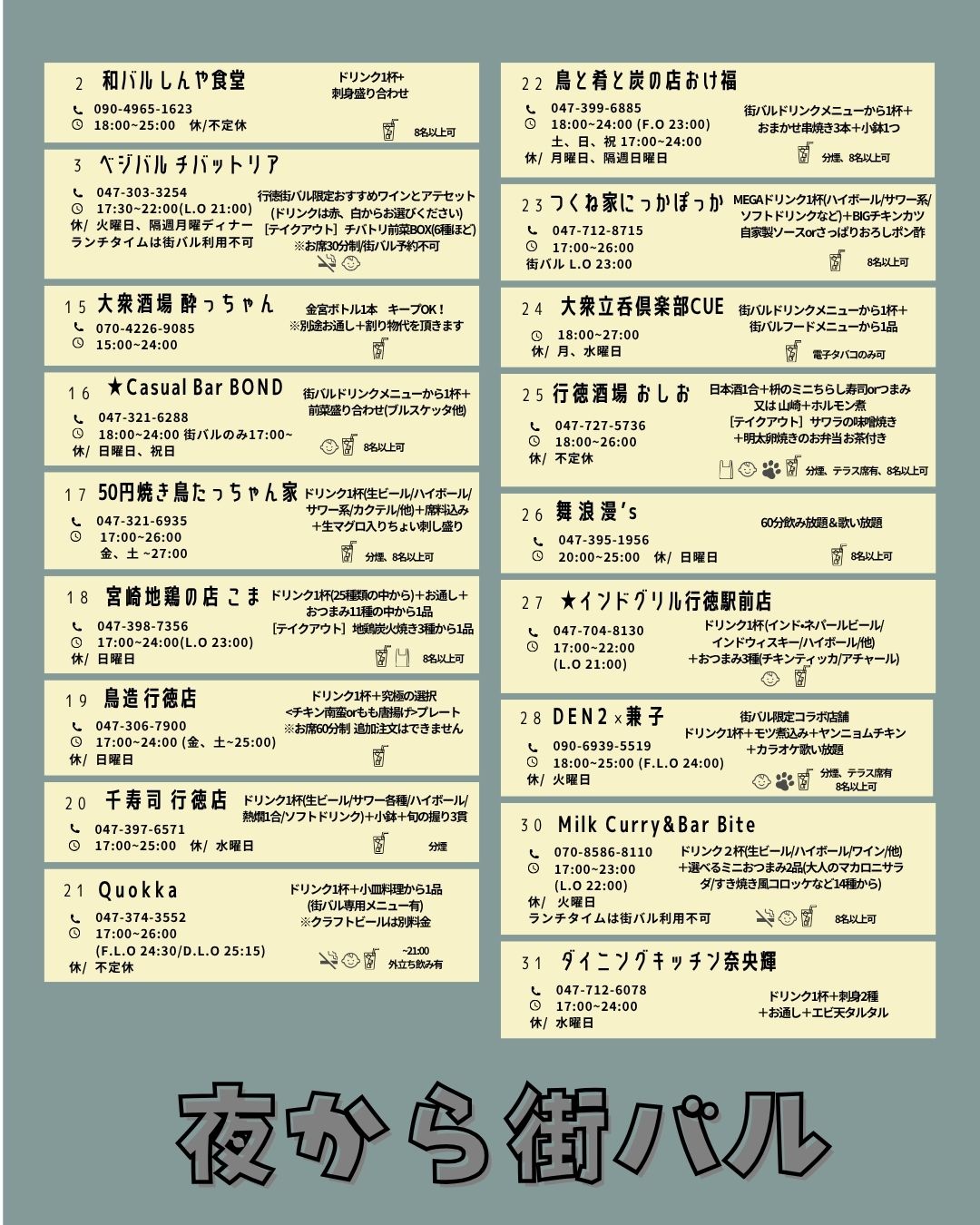 行徳街バル 2026