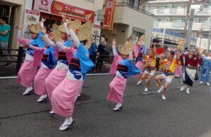 行徳で阿波踊りの流しに遭遇！【行徳】