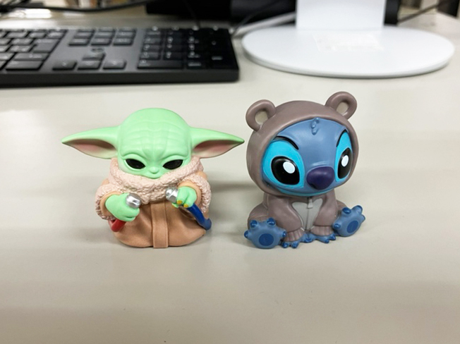 スティッチのソフビパペット人形